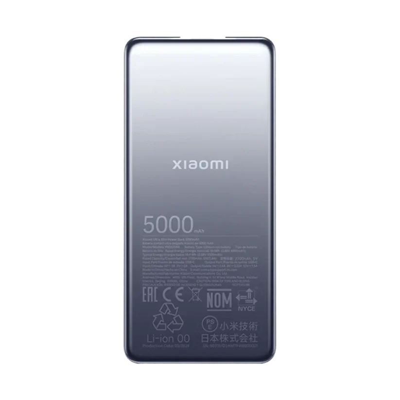 Xiaomi Ultra Slim Power Bank 5000mah